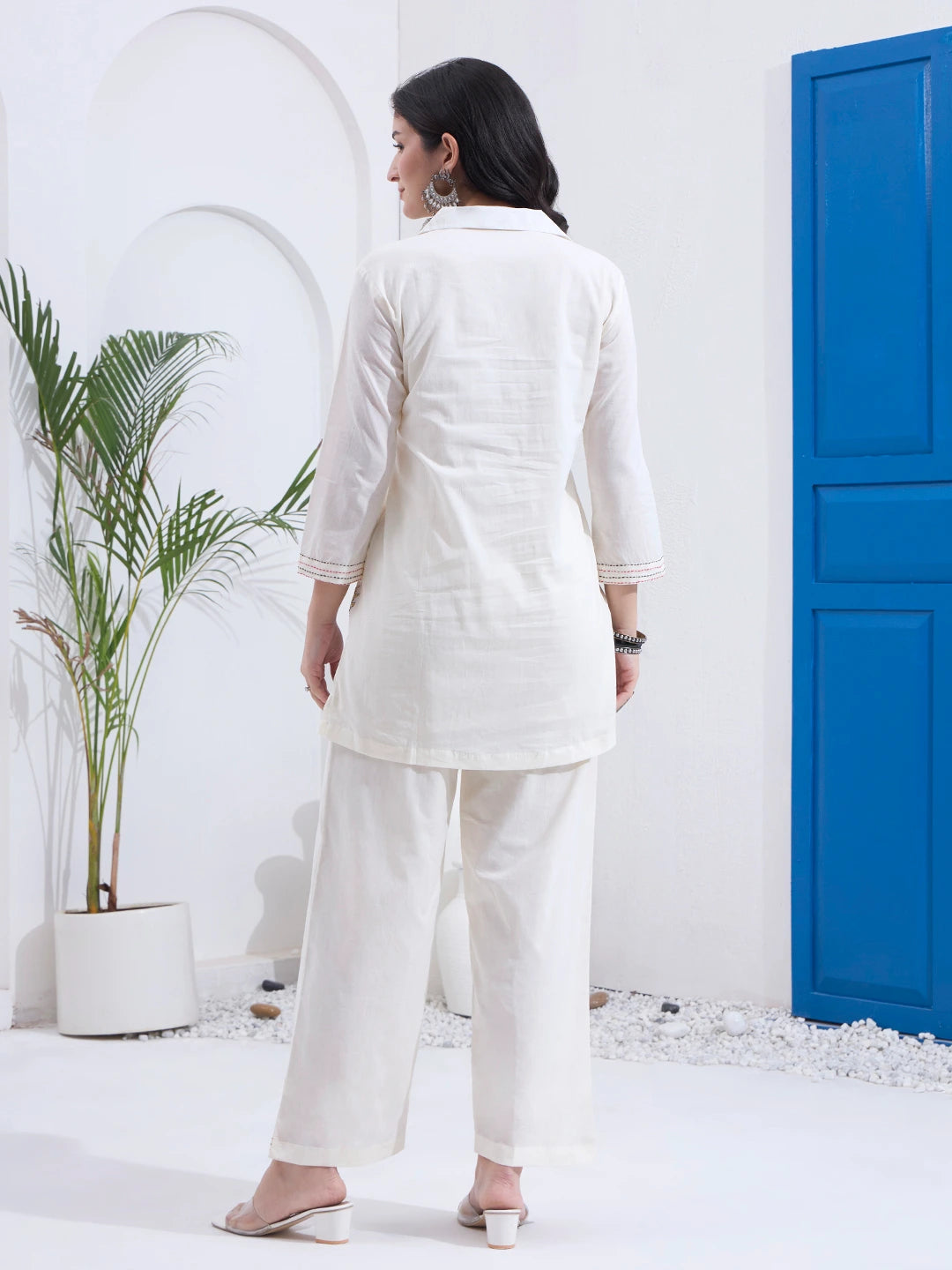 White Mal Cotton Co-Ord Set