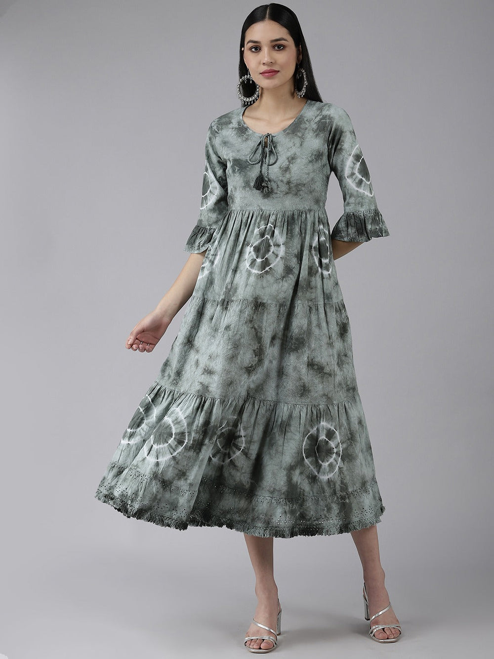 Olive Midi Dress-Yufta Store-9823DRSOLS