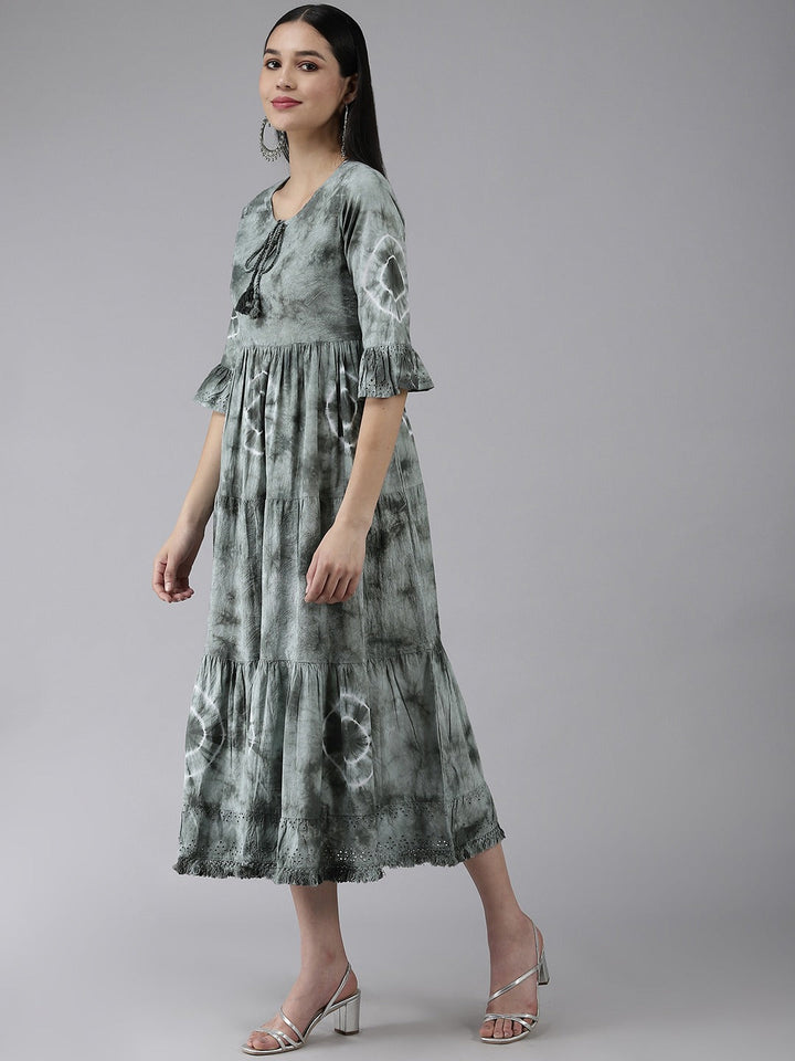 Olive Midi Dress-Yufta Store-9823DRSOLS