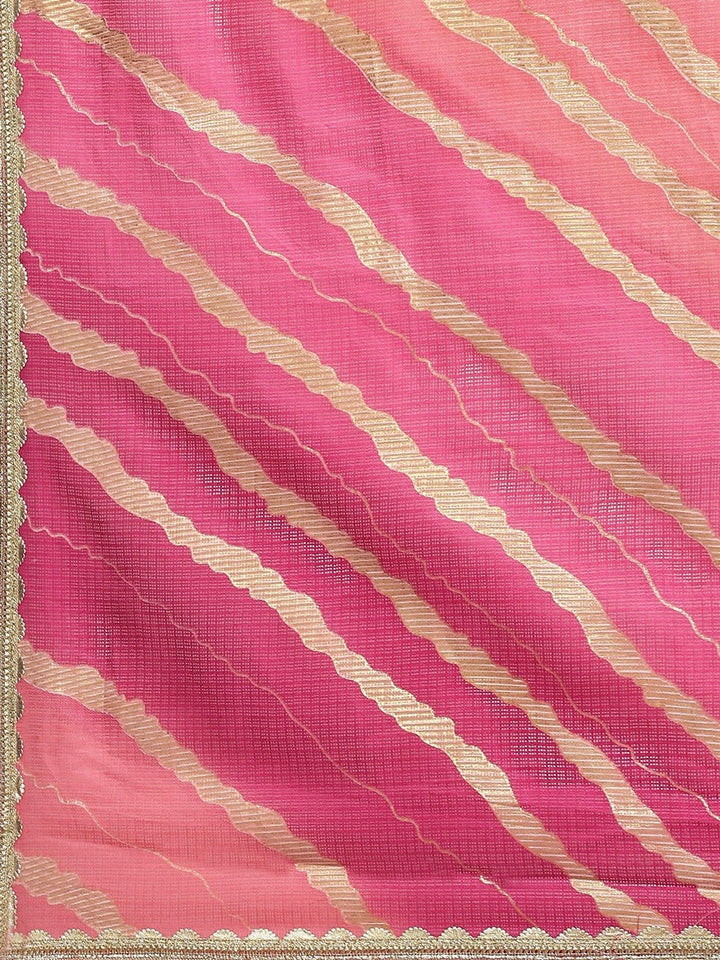 Pink Leheriya Saree-Yufta Store-9887SARPK