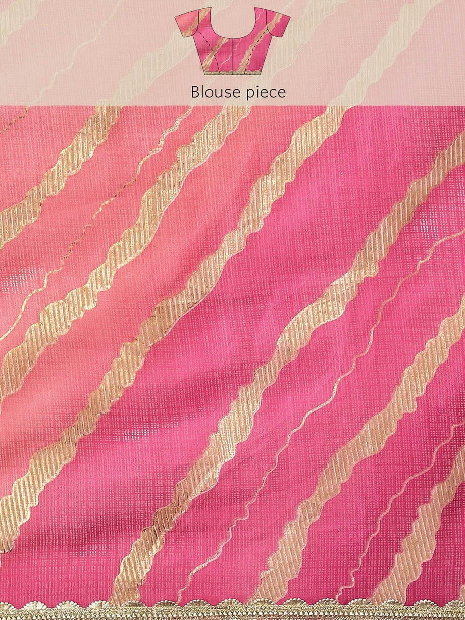 Pink Leheriya Saree-Yufta Store-9887SARPK