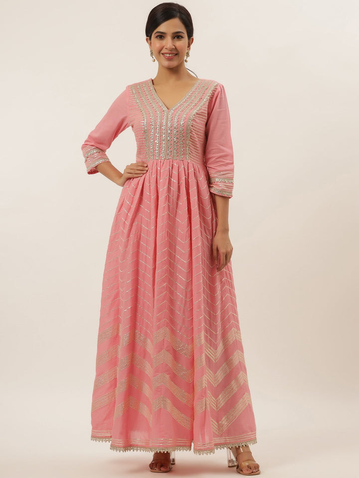 Pink Maxi Dress-Yufta Store-6005DRSPKM