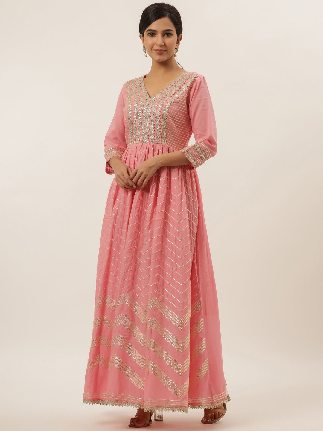 Pink Maxi Dress-Yufta Store-6005DRSPKM