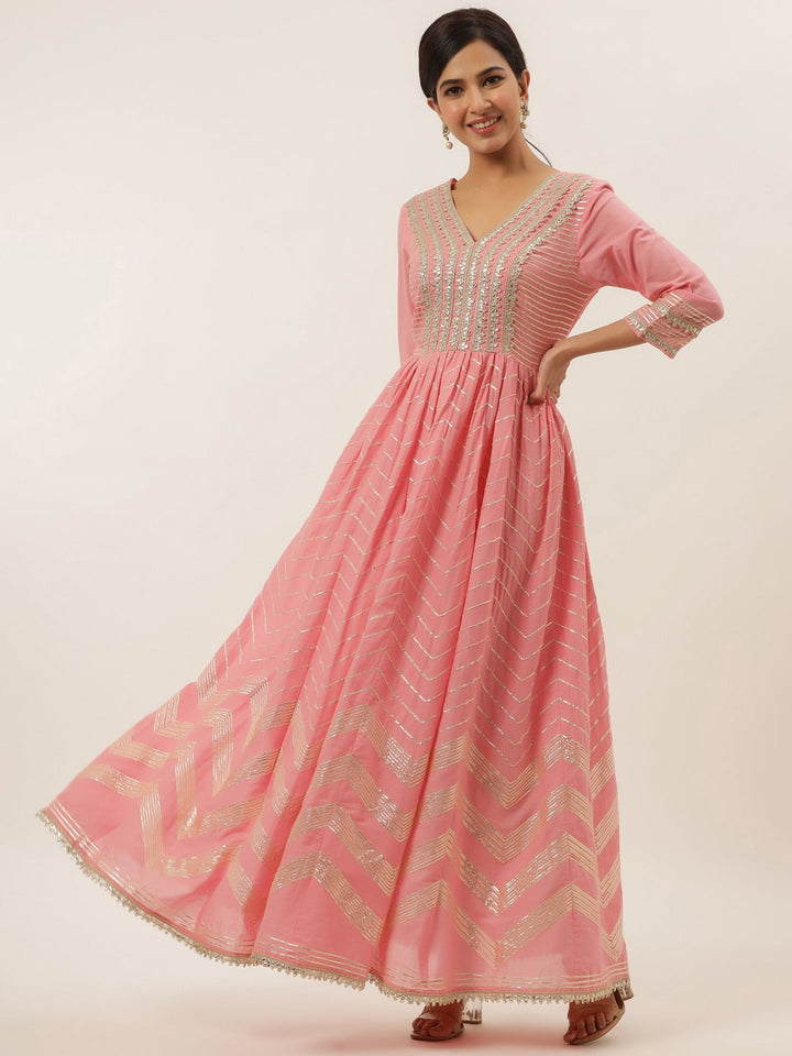 Pink Maxi Dress-Yufta Store-6005DRSPKM
