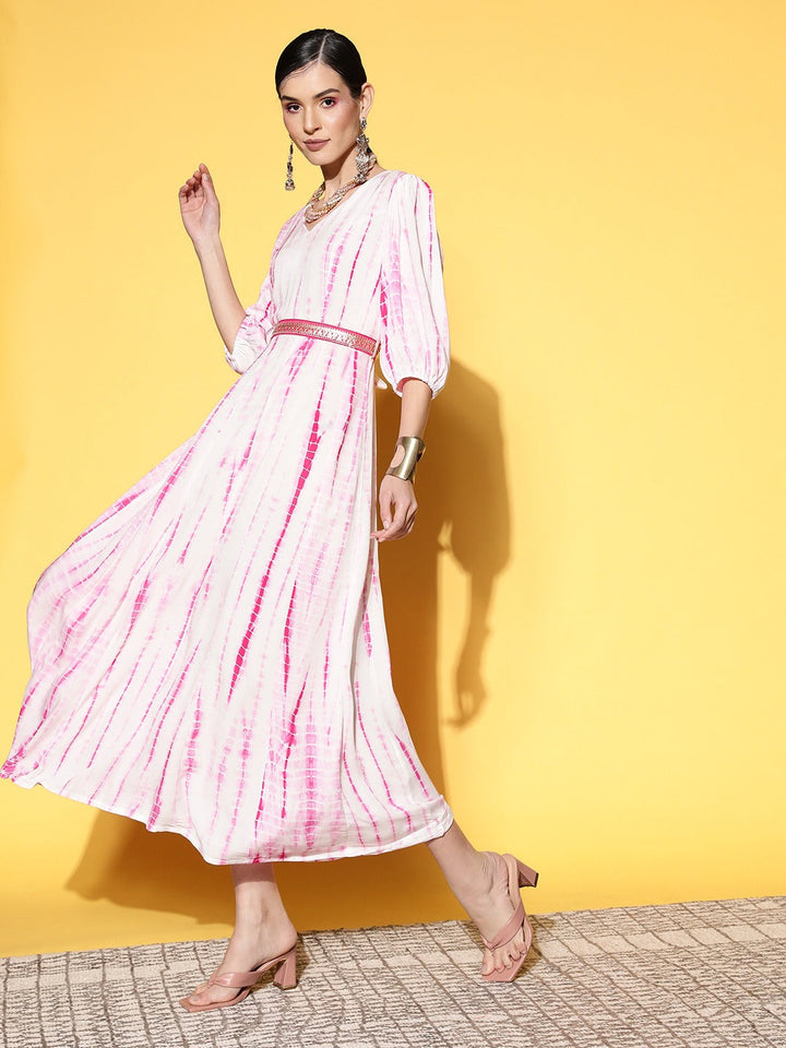 Pink Midi Dress-Yufta Store-8169DRSWHXS