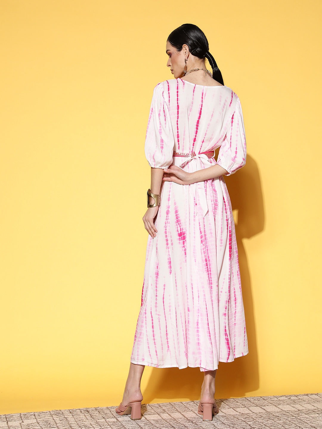 Pink Midi Dress-Yufta Store-8169DRSWHXS