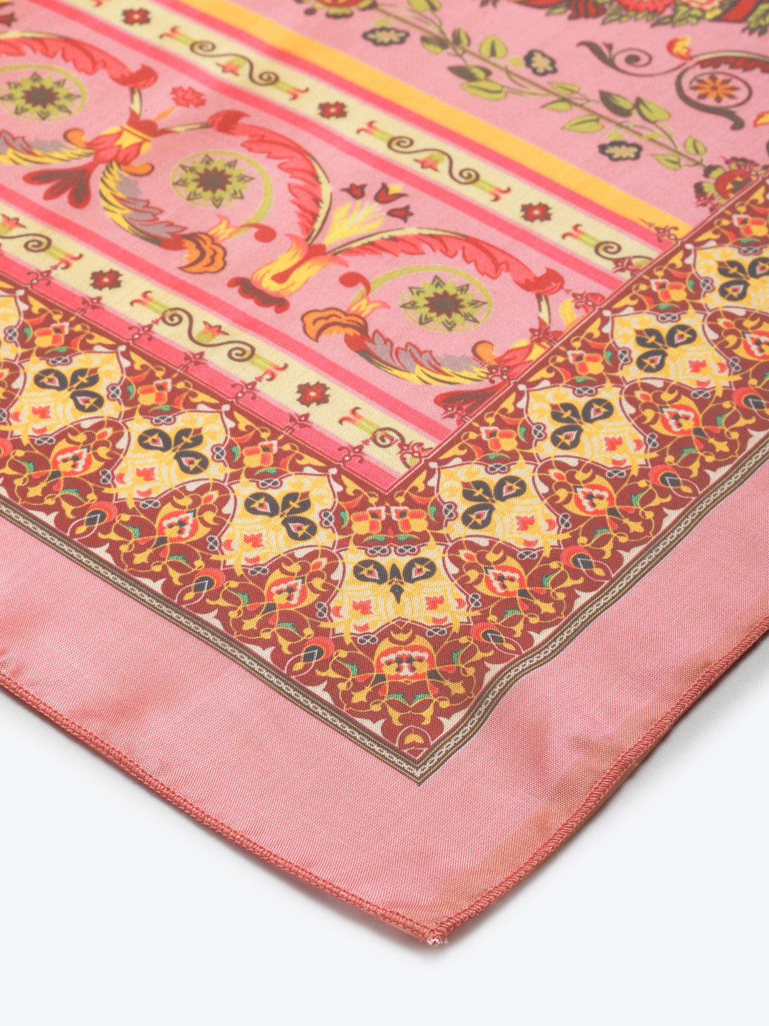 Pink Printed Dupatta-Yufta Store-9373DPTPK