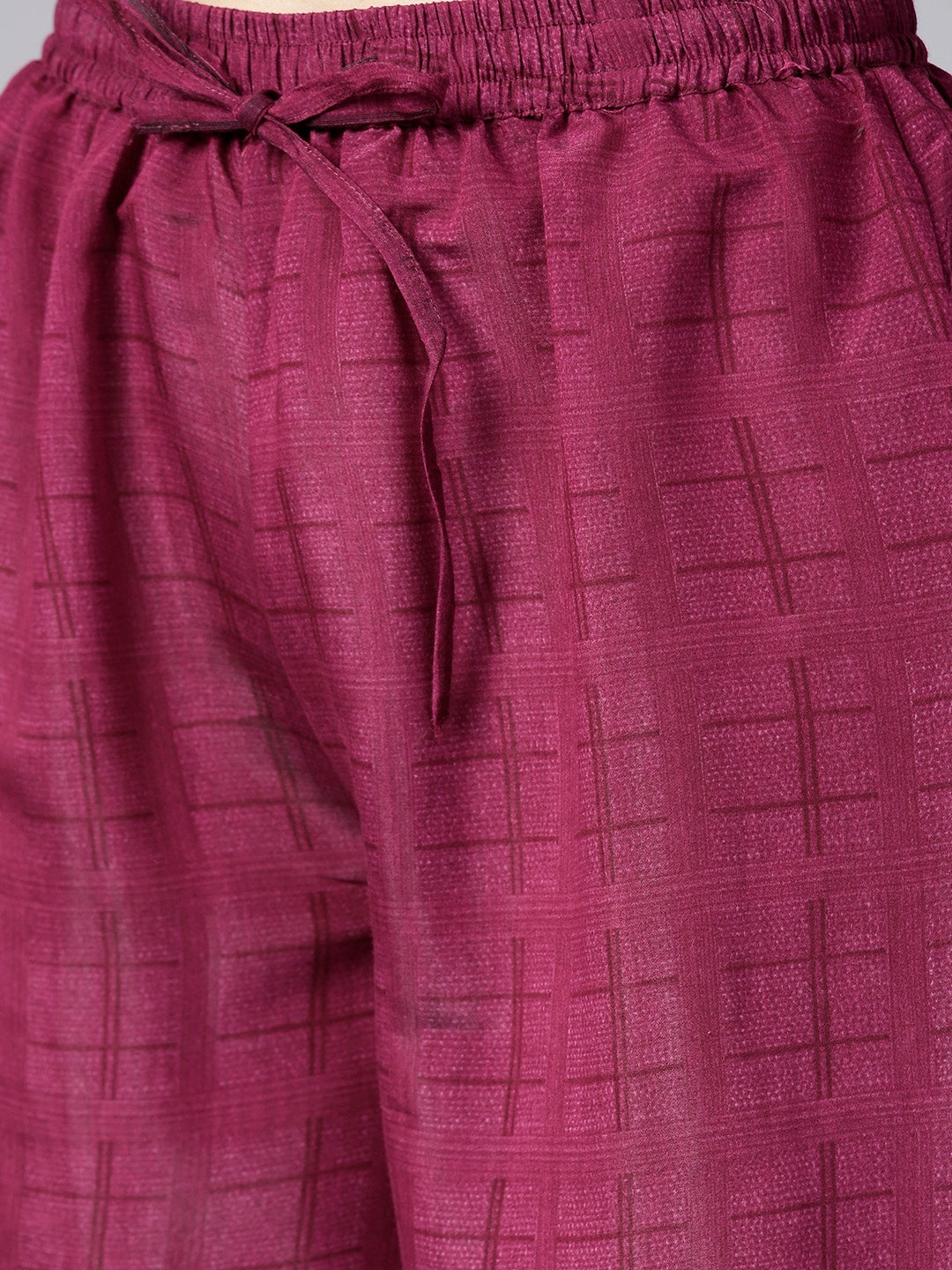 Pink Printed Kurta Set-Yufta Store-YUFNSET2012S