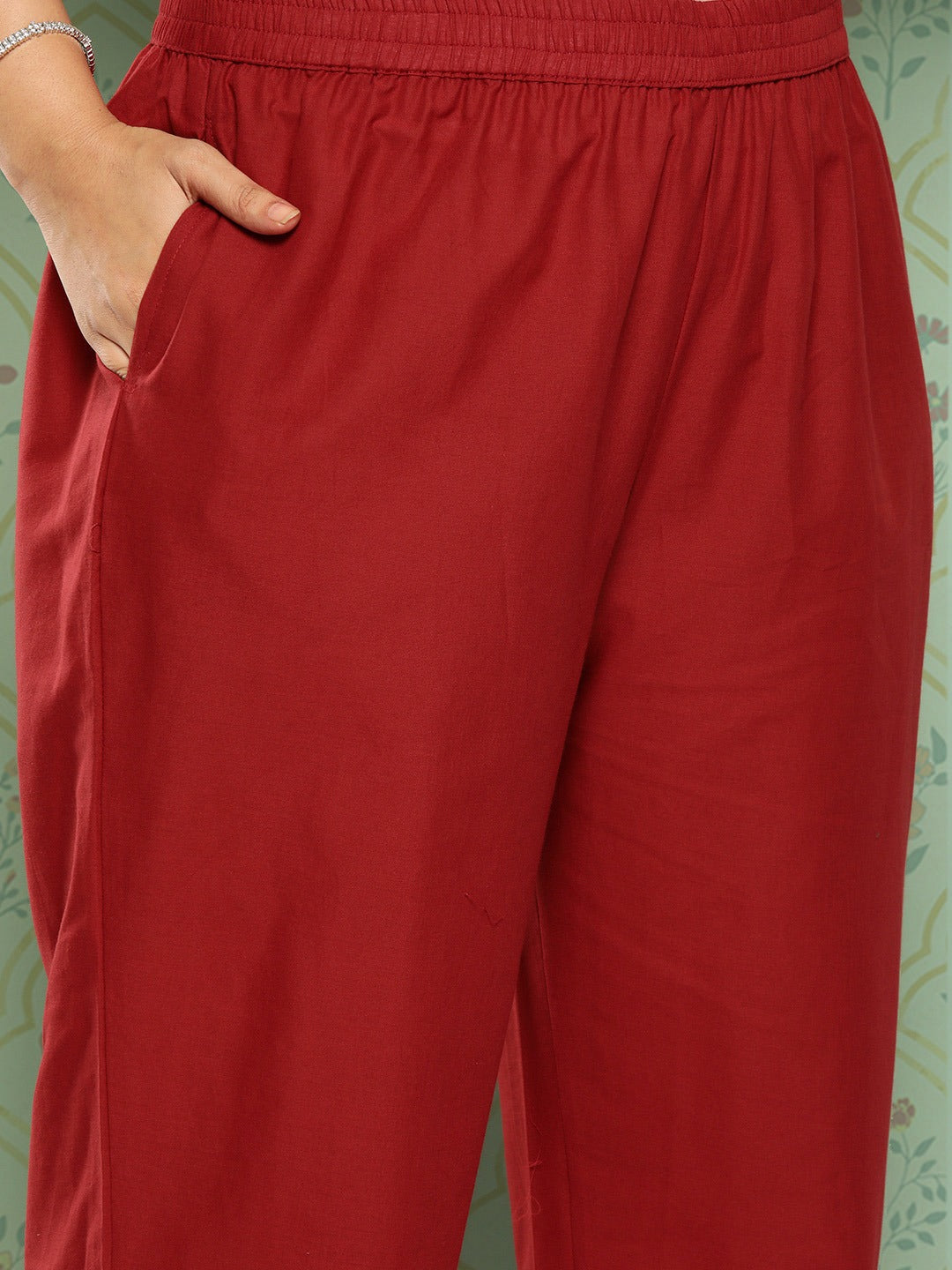 Plus Size Black Ethnic Embroidered Zari Pure Cotton Kurta with Trousers & Dupatta-Yufta Store-1392PSKDBK3XL