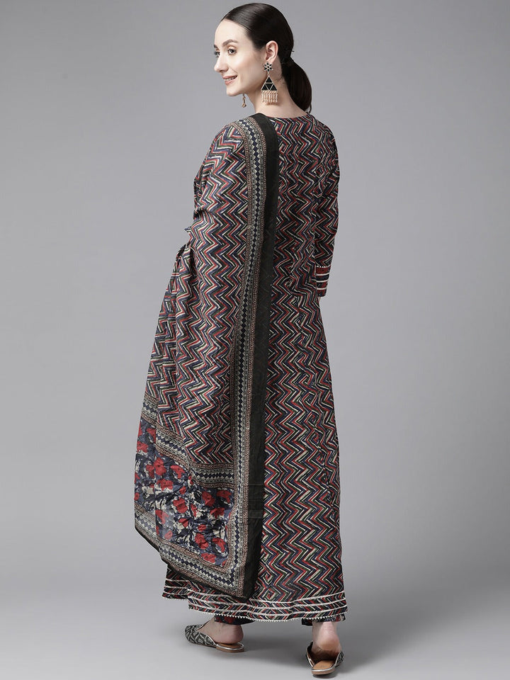 Printed Dupatta Set