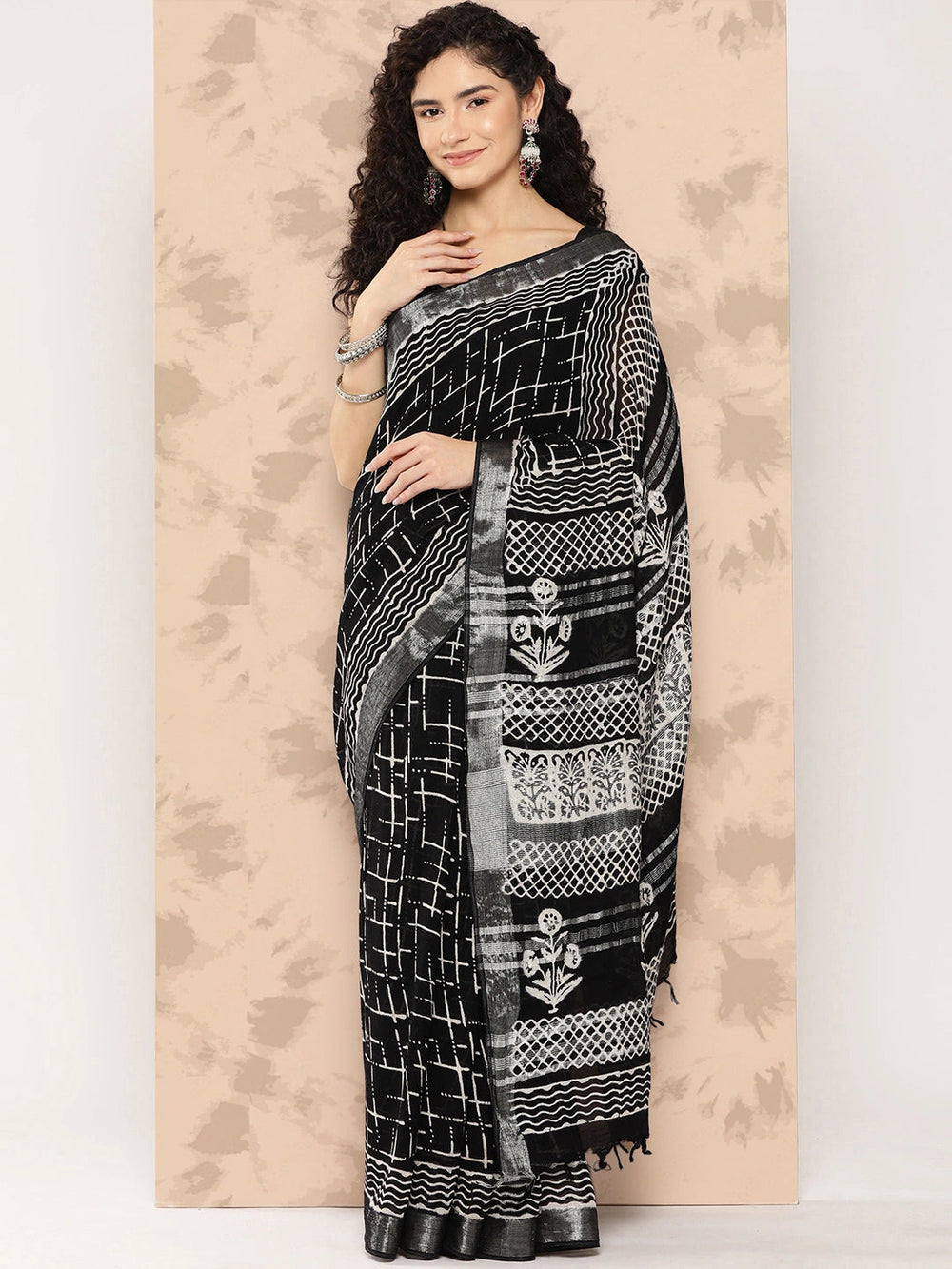 Printed Pure Cotton Handwoven Saree