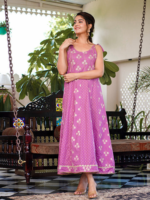 Purple strappy anarkali dress design-Yufta Store-1514DRSPRS