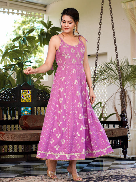 Purple strappy anarkali dress design-Yufta Store-1514DRSPRS