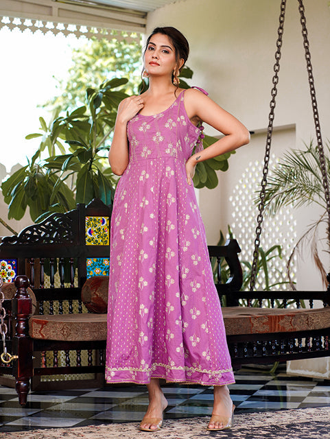 Purple strappy anarkali dress design-Yufta Store-1514DRSPRS