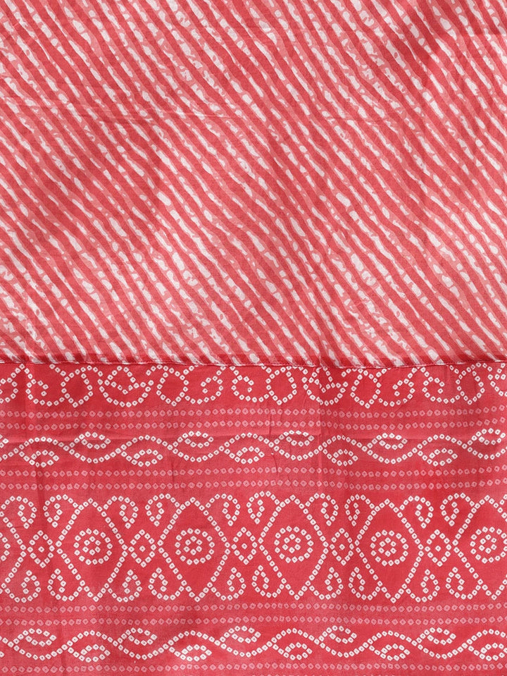 Red Printed Dupatta Set-Yufta Store-9780SKDRDS