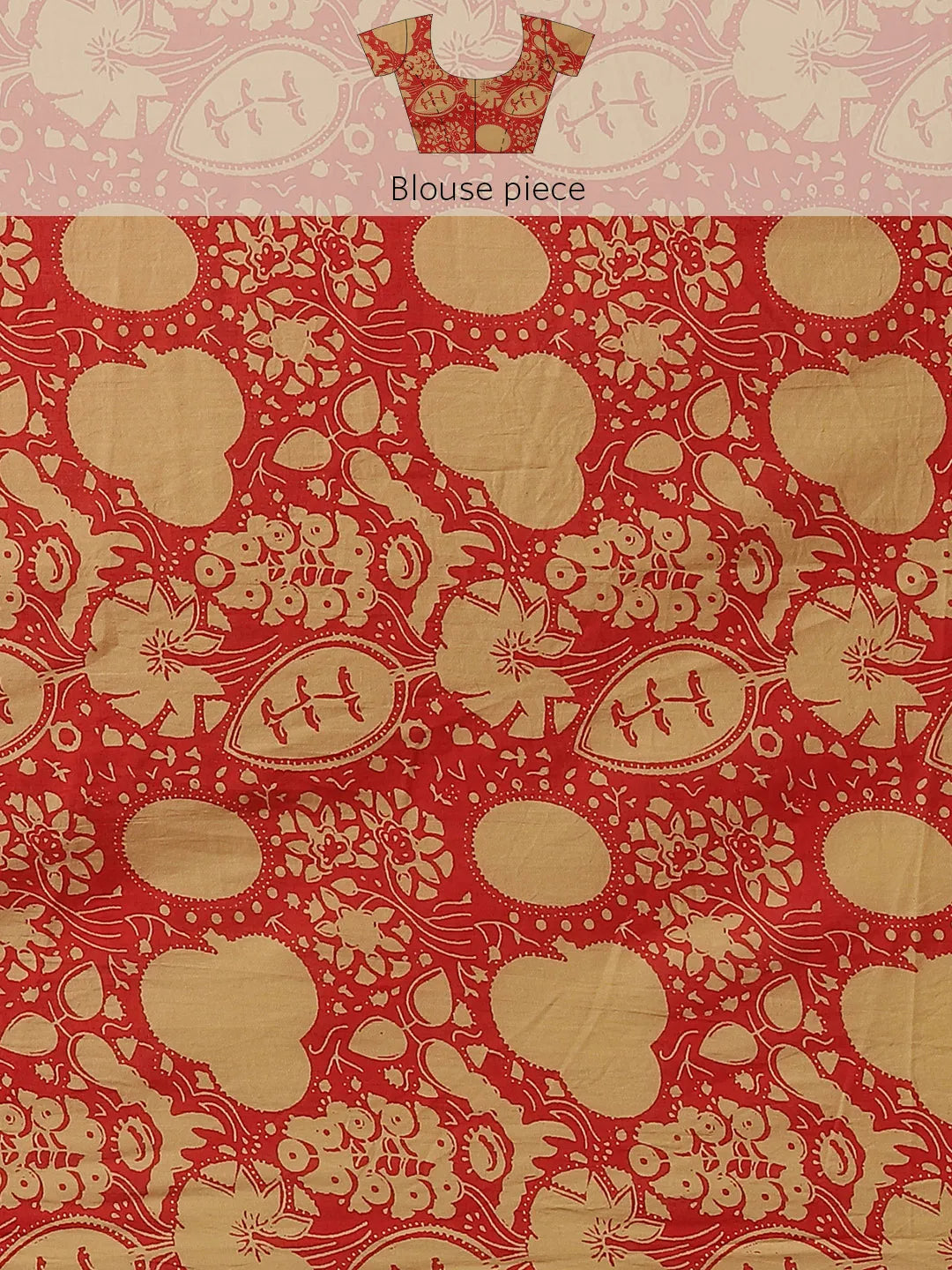 Red Printed Saree-Yufta Store-6035SARRD