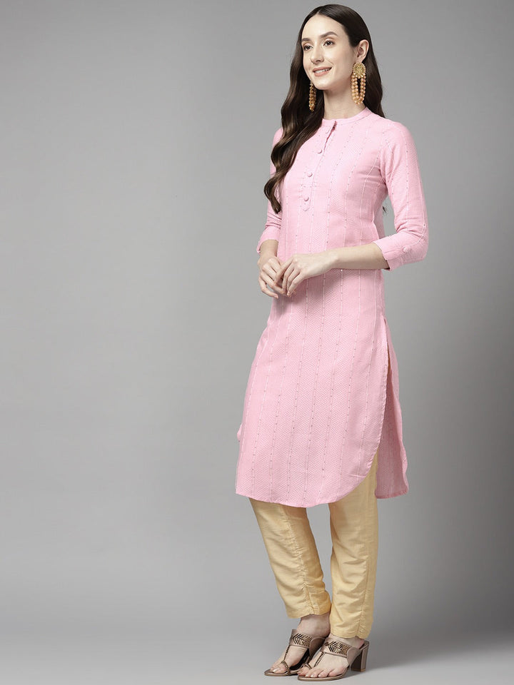 Striped Kurta-Yufta Store-9882KURPKS