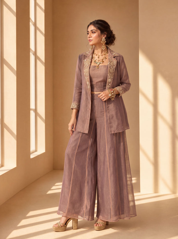 Tissue Purple Co-Ord Set