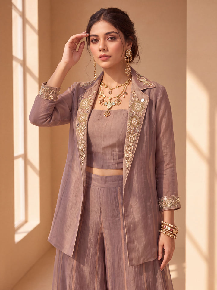 Tissue Purple Co-Ord Set