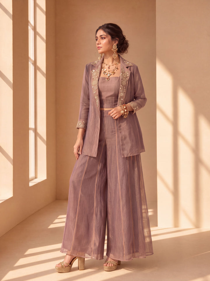 Tissue Purple Co-Ord Set