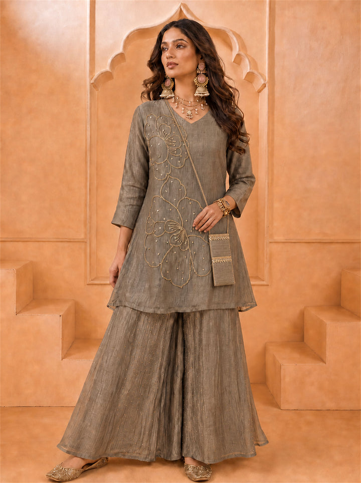 Tissue Gray Co-Ord Set