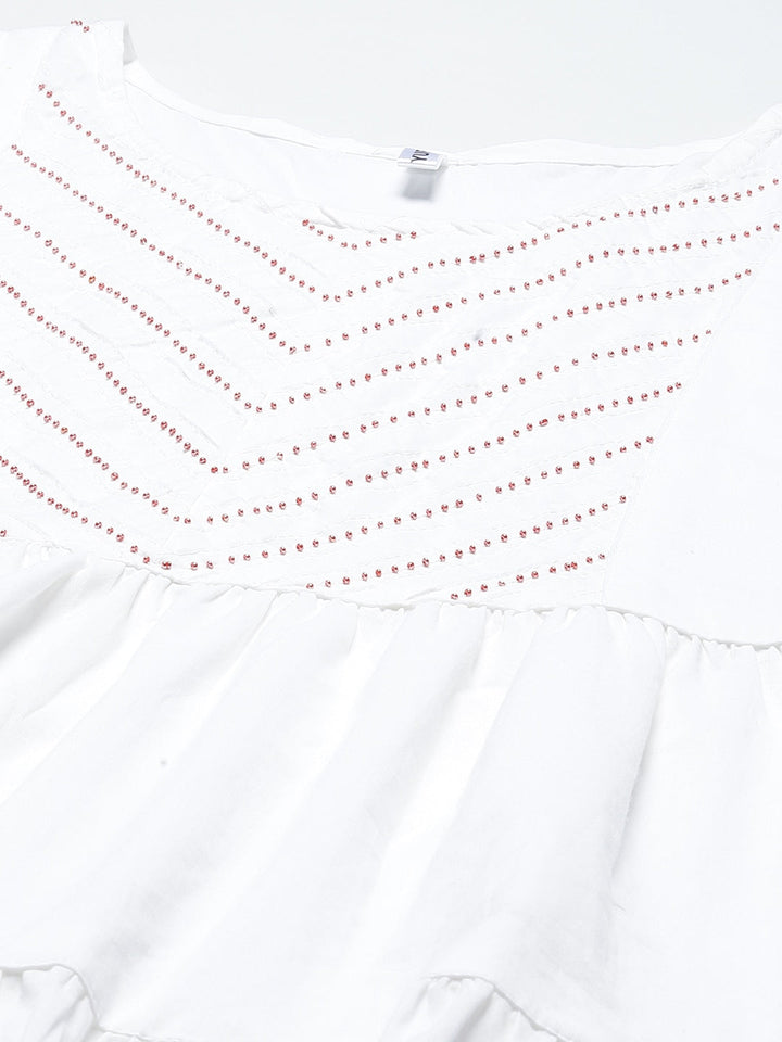 White Tiered Midi Dress-Yufta Store-3109DRSWHS