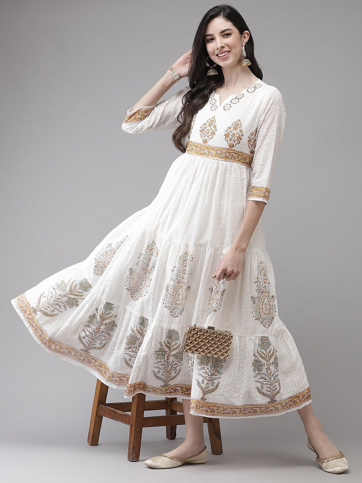 White tired Dress-Yufta Store-3601DRSWHM