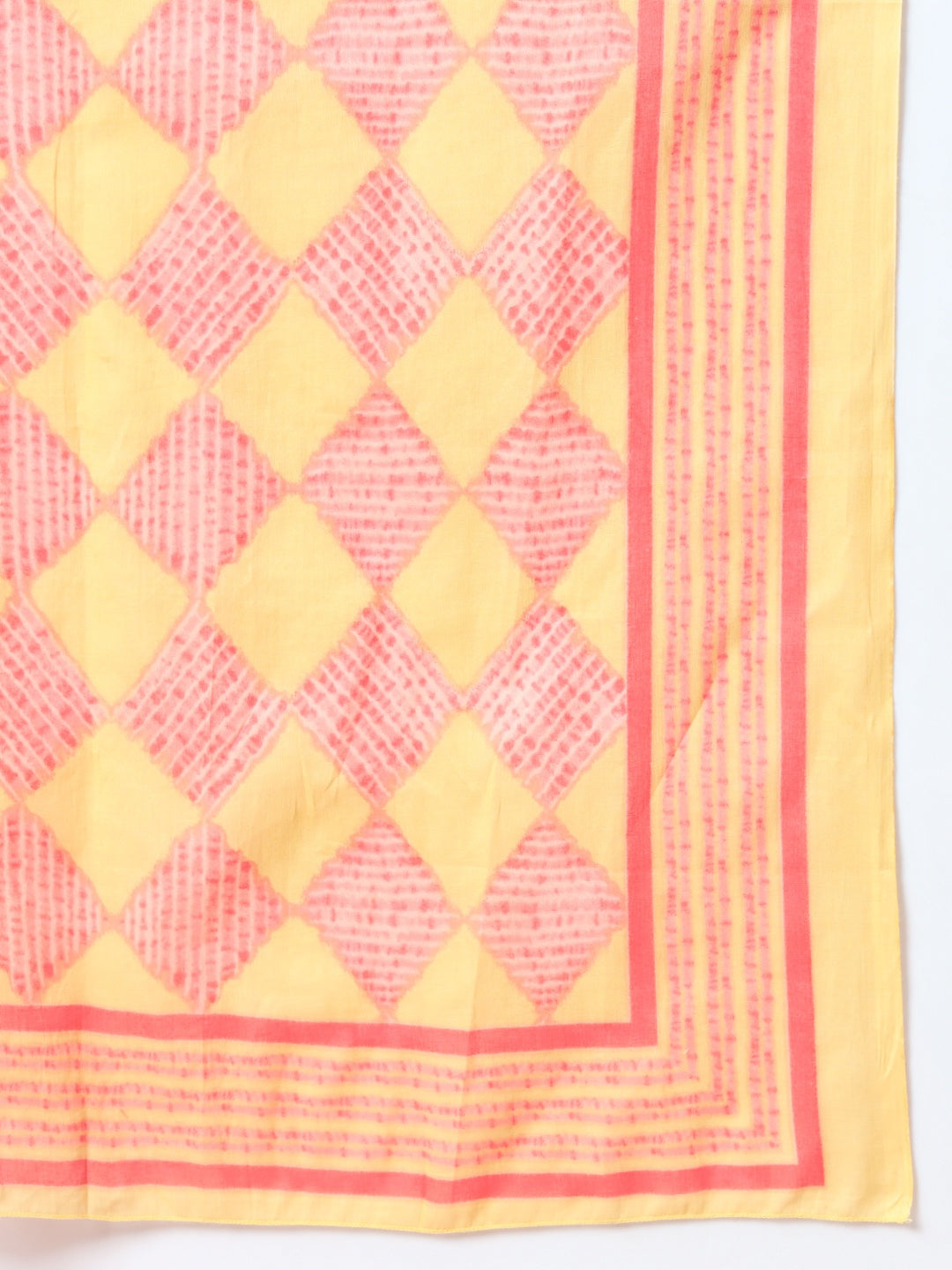 Yellow Ethnic Motifs Cotton Kurta Dupatta Set-Yufta Store-6815SKDYLS