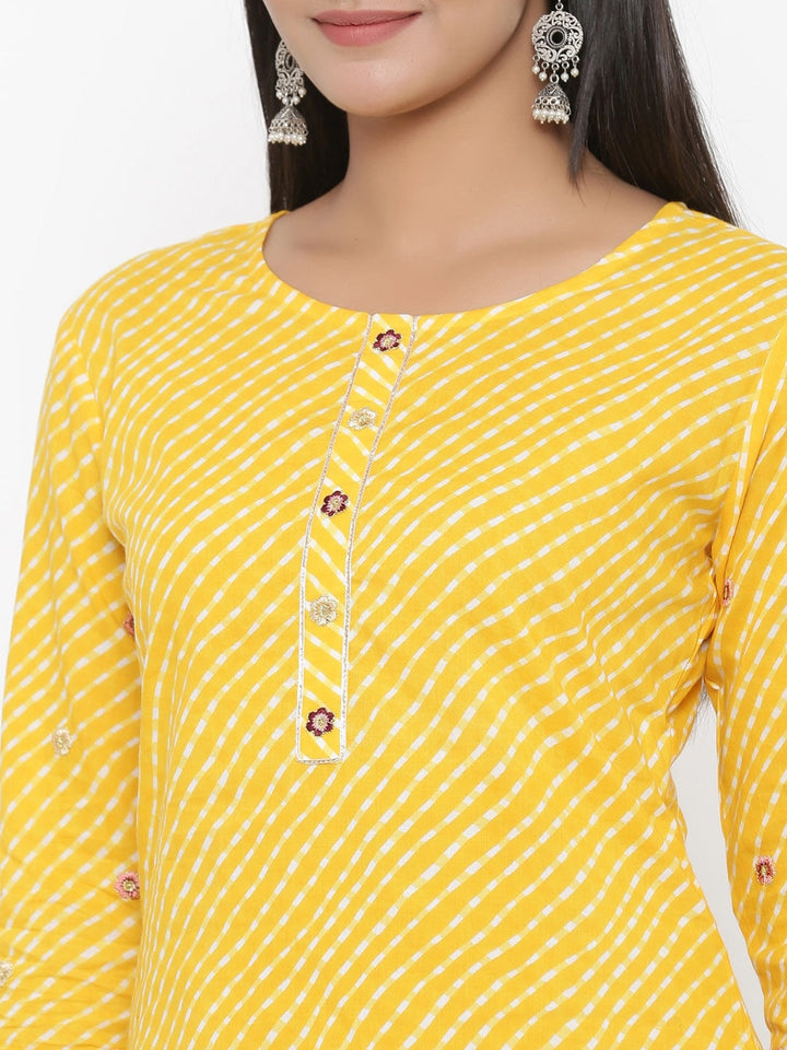 Yellow Straight Kurta-Yufta Store-7491KURYLS