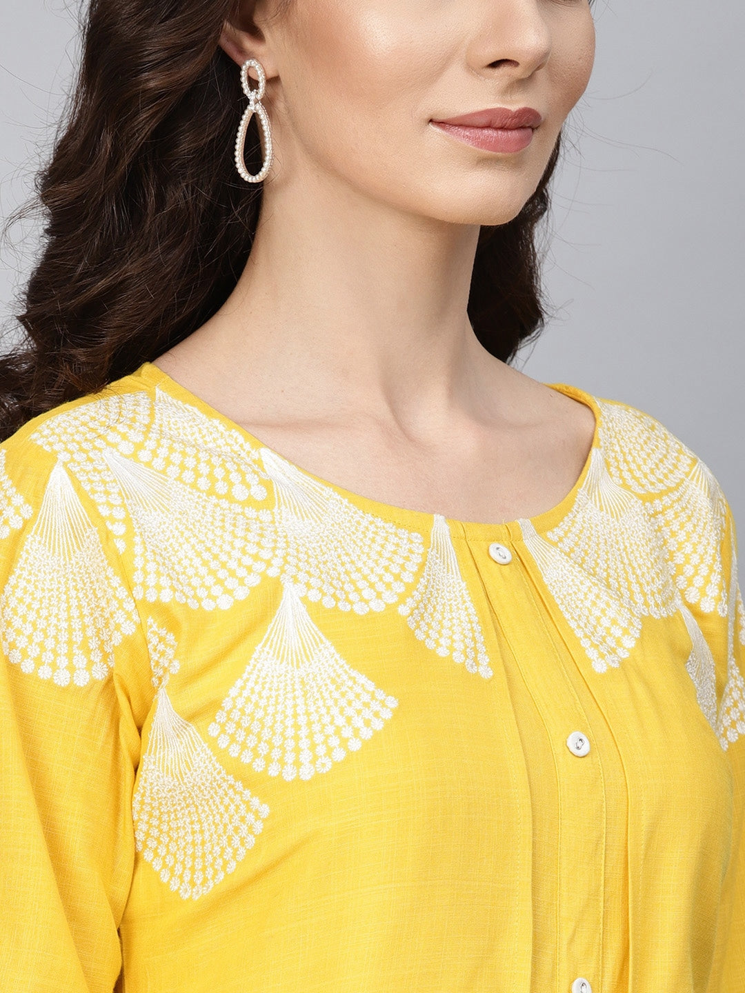 Yellow Straight Kurta-Yufta Store-YUFPJKU952YLWS