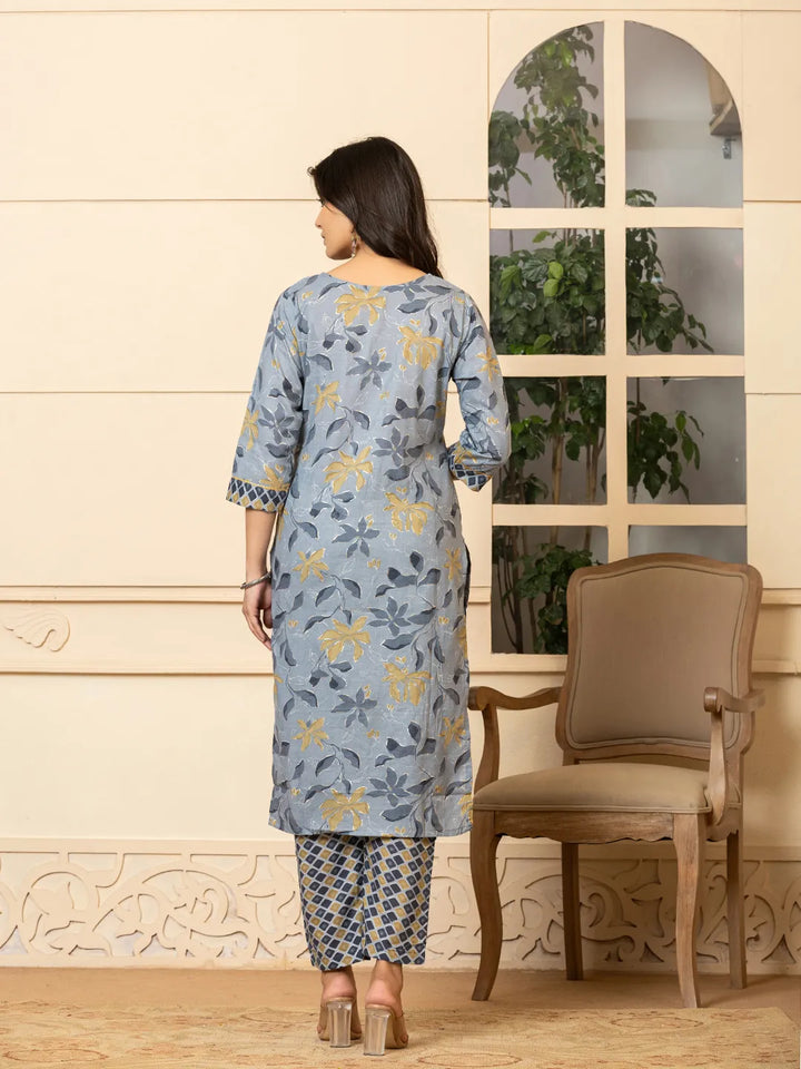 grey kurta dupatta pant setoffline_sku-79-Yufta Store-A232SKDGY