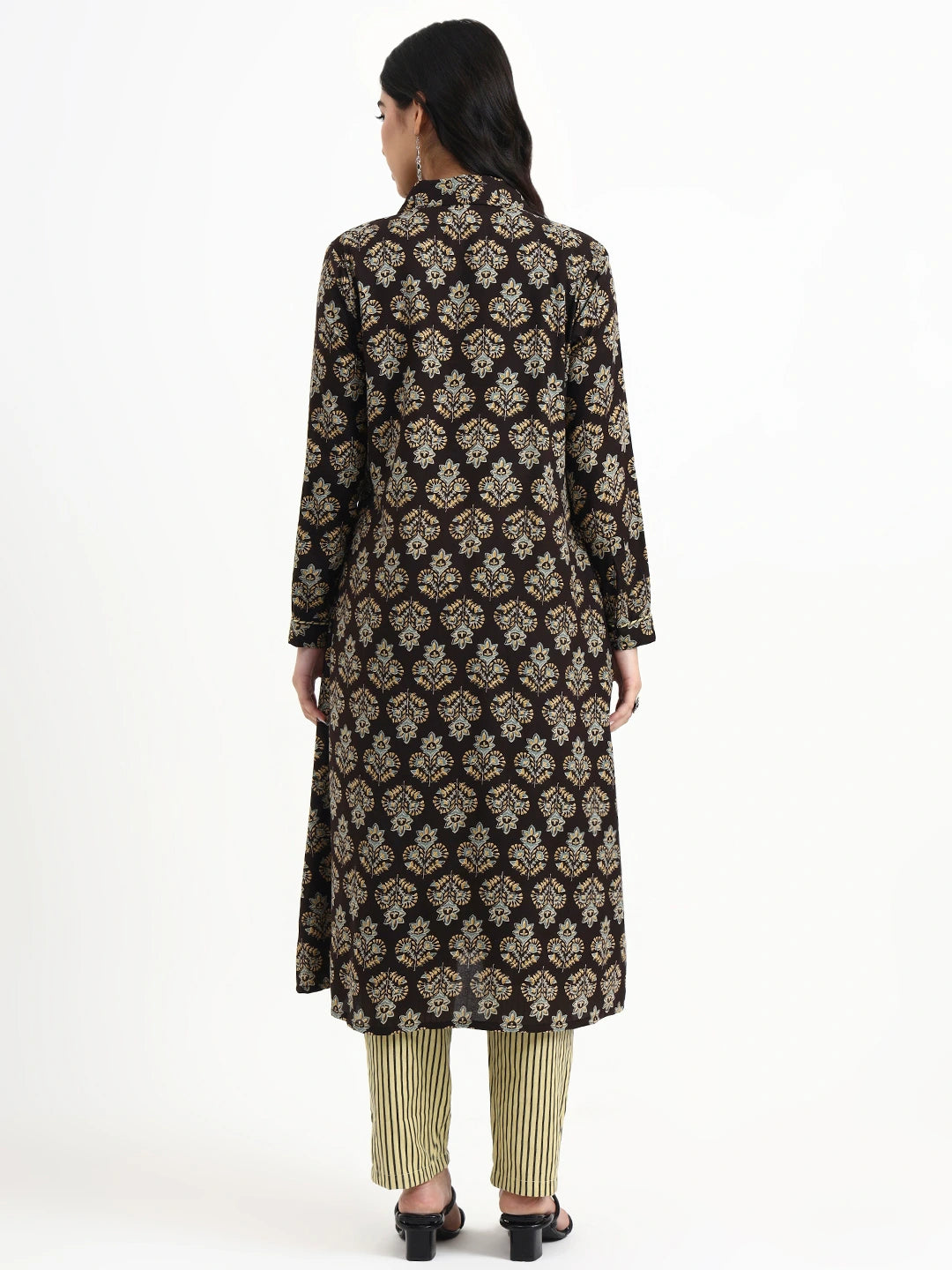 Black Cotton Jacket Co-Ord Set