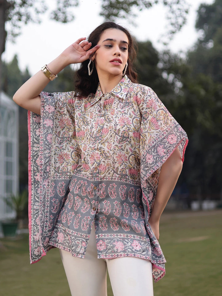 Cotton White Kaftan-Yufta Store-7385KFTWHS