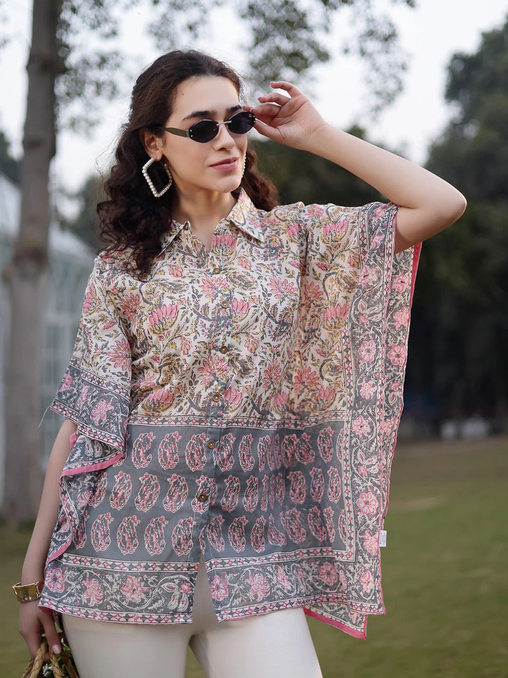 Cotton White Kaftan-Yufta Store-7385KFTWHS