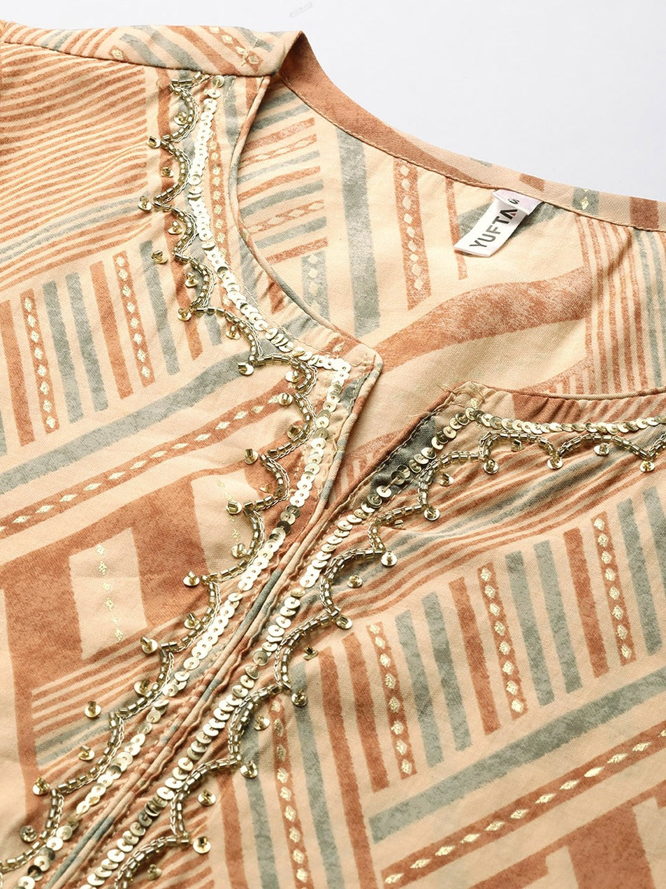 Embroidered Dupatta Set-Yufta Store-9935SKDBGS