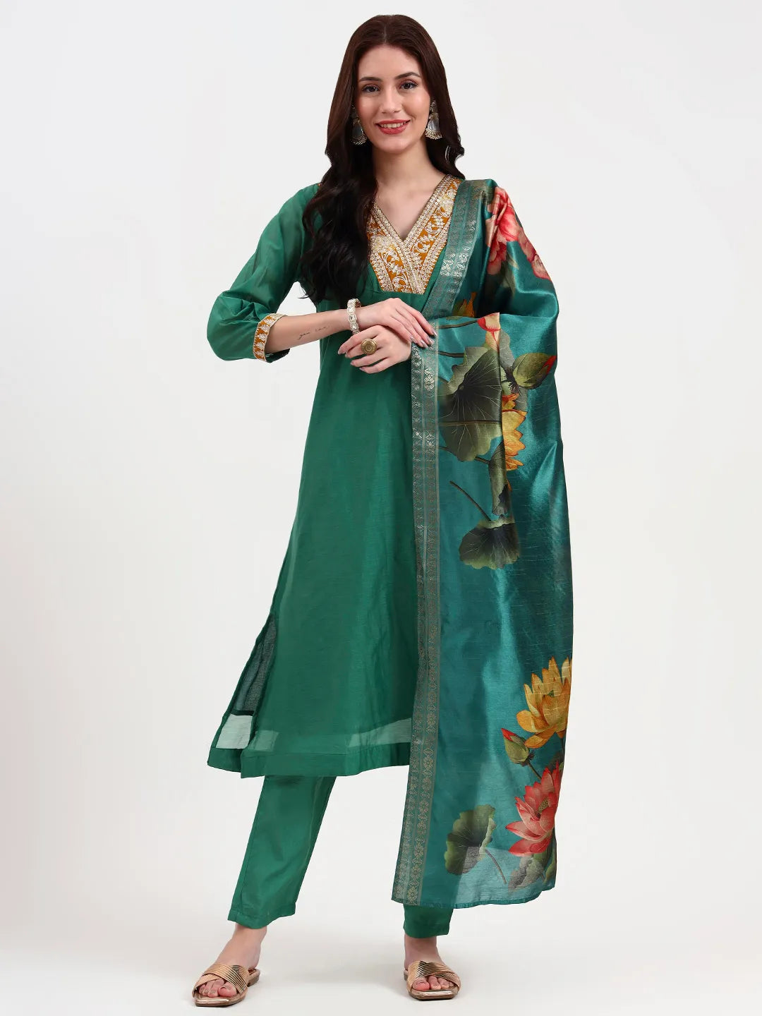 Buy cotton kurta, trouser & pant set with dupatta for women – Page 4 ...