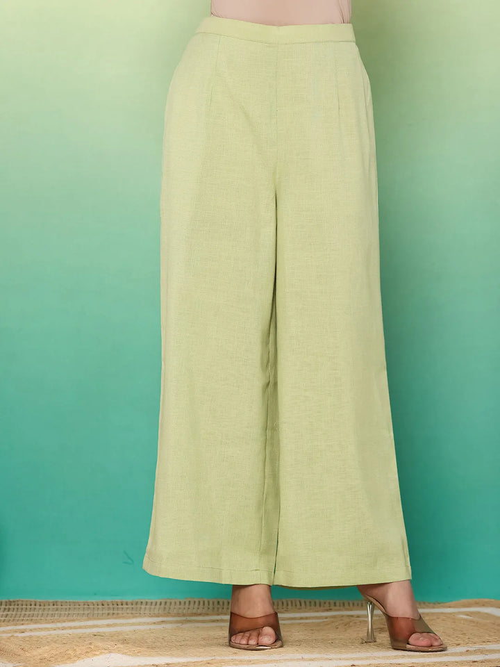 Green Embroidered Co-Ord Set-Yufta Store-6617CRDGRM