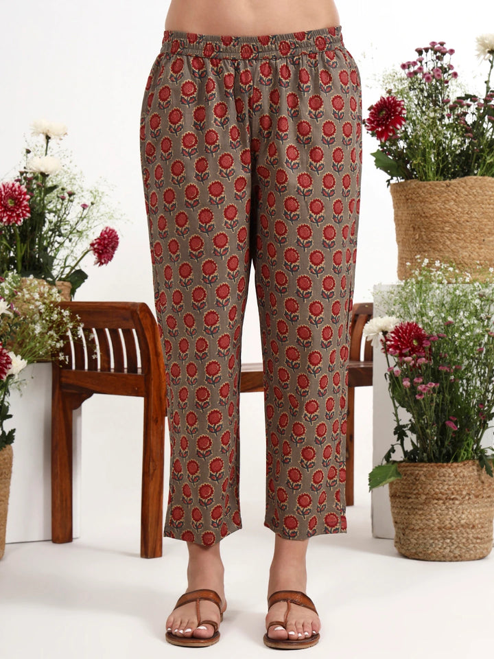 Pink Cotton Aline Style Co-Ord Set-Yufta Store-7616CRDPKM