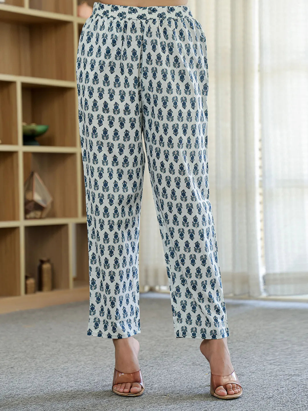 Sky Blue Pure Cotton Straight Kurta Dupatta Set With Lacework-Yufta Store-6187SKDSBM